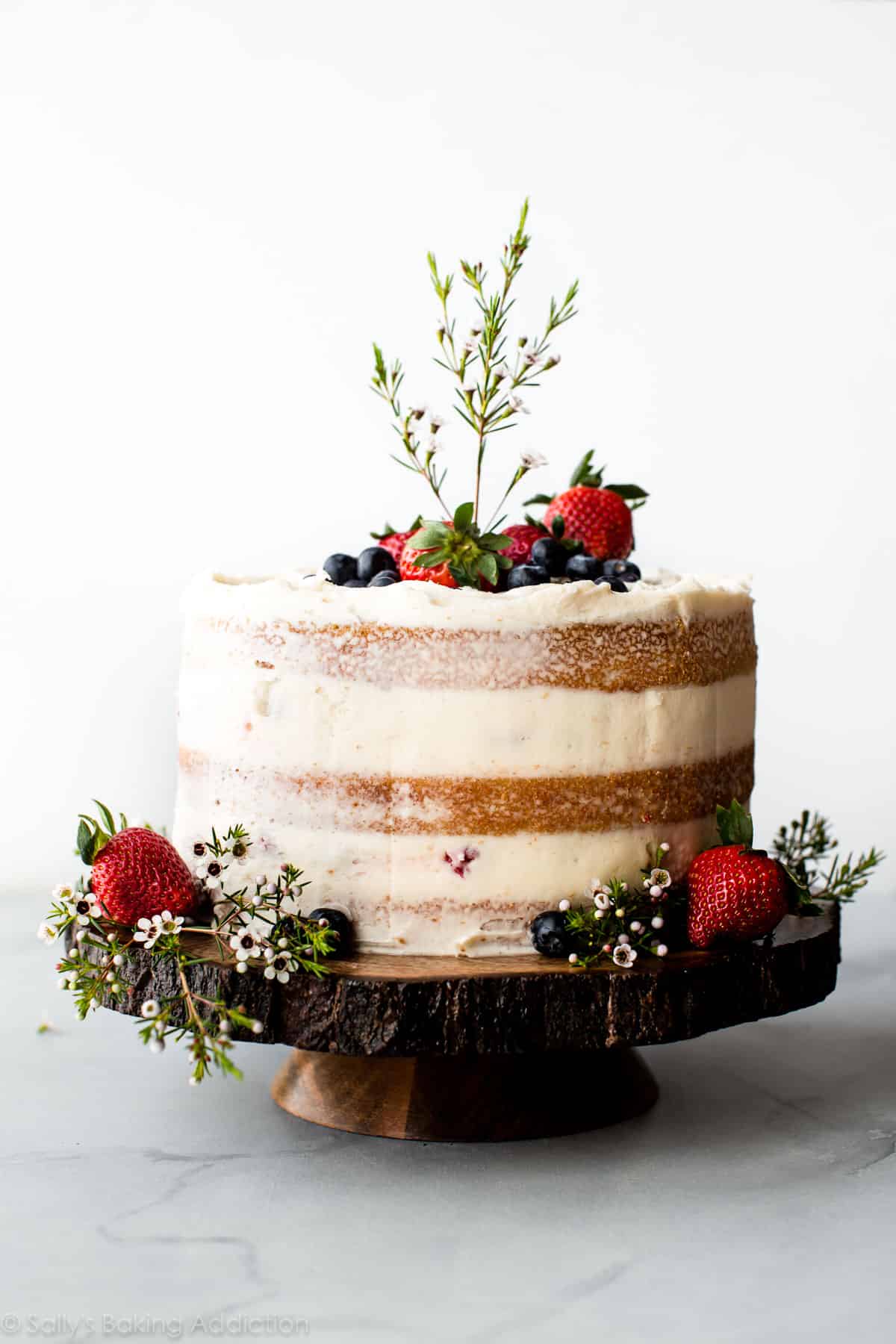 Vanilla Naked Cake – Sallys Baking Addiction