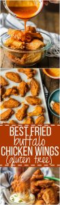 The BEST Fried Buffalo Wings (Gluten Free)