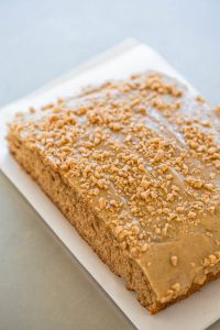 Toffee Spice Cake with Brown Sugar Caramel Frosting