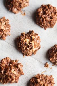 No Bake Peanut Butter Cup Granola Cookies