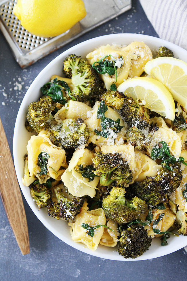 Lemon Broccoli Tortellini Recipe Two Peas & Their Pod TheDirtyGyro