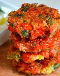 tomato fritters (tomatokeftedes) – Hungry Happens