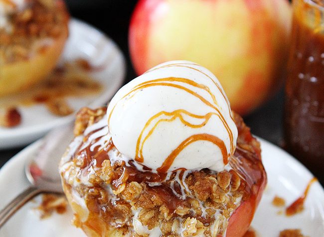 Cinnamon Streusel Baked Apples  Two Peas  Their Pod  TheDirtyGyro