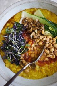 Instant Pot Congee with Brown Rice and Turmeric Recipe