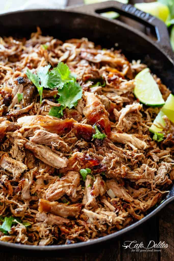 Crispy Pork Carnitas (Mexican Slow Cooked Pulled Pork) TheDirtyGyro