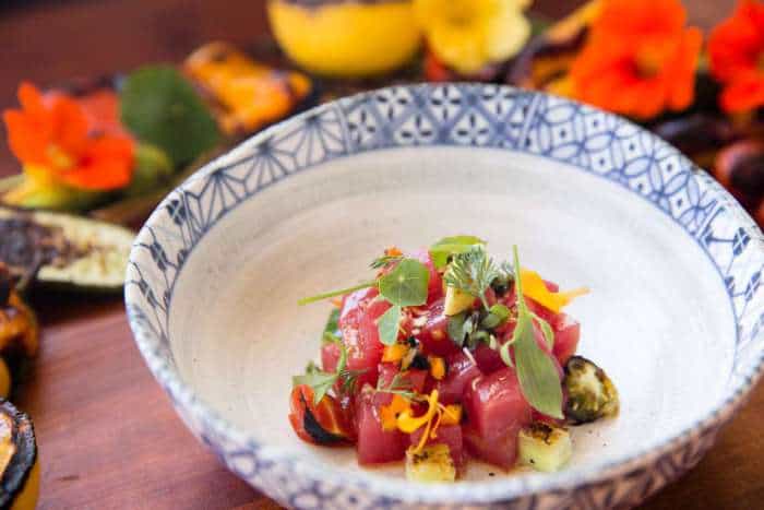 How To Make Grilled Vegetable Tuna Tartare