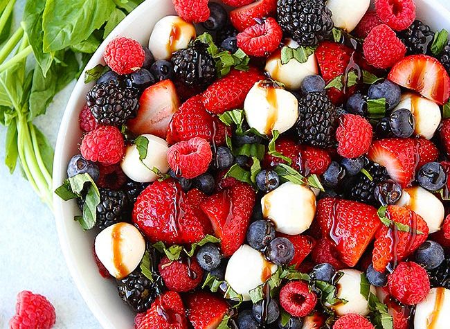 Berry Caprese Salad Recipe Two Peas Their Pod TheDirtyGyro