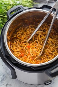 Instant Pot Spaghetti – made healthier! (VIDEO)