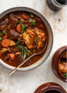 Irish Beef Stew – Irish Stout Beef Stew with Herb Dumplings