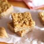 3 Ingredient No Bake Peanut Butter Oat Squares