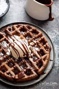 Chocolate Cake Waffles – Cafe Delites
