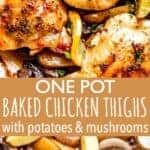 Garlic Butter Baked Chicken Thighs with Potatoes