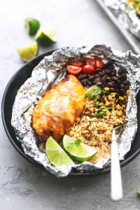 Fiesta Lime Chicken and Rice Foil Packs