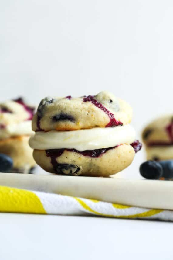 Lemon Blueberry Whoopie Pies | Cookies and Cups