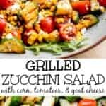 Grilled Zucchini Salad with Corn & Tomatoes
