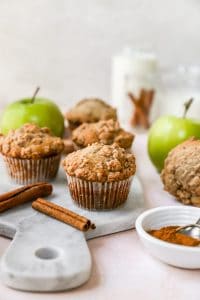 Apple Cinnamon Muffins {Crumb Topping}