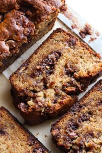 AMAZING Peanut Butter Cup Banana Bread