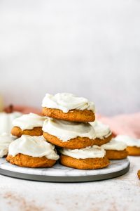 Pumpkin Cookies {Cream Cheese Frosting}