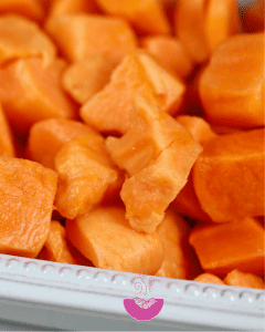 How to Microwave Sweet Potato Cubes • Steamy Kitchen Recipes Giveaways