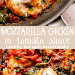 Mozzarella Chicken Breasts in Creamy Tomato Sauce