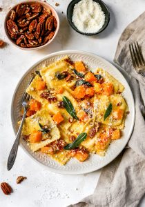 Brown Butter Ravioli with Butternut Squash