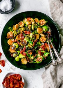 Brussels Sprouts with Bacon {4-Ingredients}