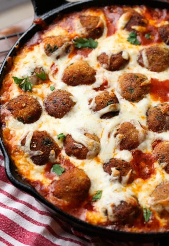 Chicken Parmesan Meatballs | 30 Minute Meal