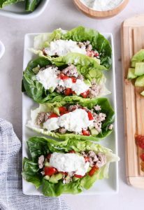 Quick and Easy Greek Lettuce Wraps
