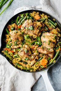 One Pan Thai Coconut Yellow Curry Chicken & Rice