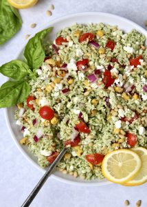 Pesto Rice Salad | The BakerMama