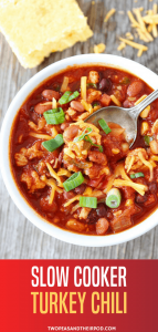 Slow Cooker Turkey Chili {Healthy}