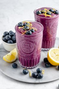 Lemon Blueberry Smoothie Recipe | Ambitious Kitchen