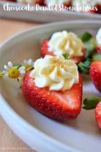 The BEST Cheesecake Deviled Strawberries