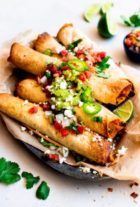 Easy Chicken Flautas {Rolled Tacos}