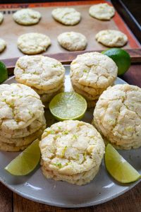 Coconut Lime White Chocolate Chip Cookies