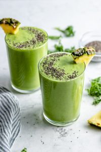 Refreshing Pineapple Kale Smoothie | Ambitious Kitchen