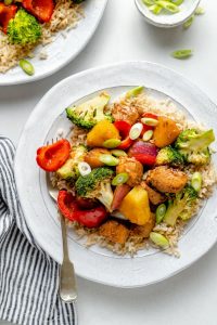 Sweet and Sour Pineapple Broccoli Chicken Stir Fry