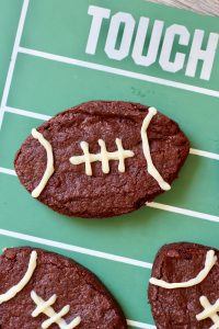 Football-Shaped Fudge Brownies – The BakerMama
