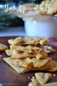 The Best Peanut Brittle | The Domestic Rebel