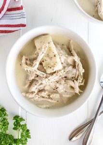 Homestyle Chicken and Dumplings – The BakerMama