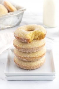 Sugar Coated Baked Donuts – The BakerMama