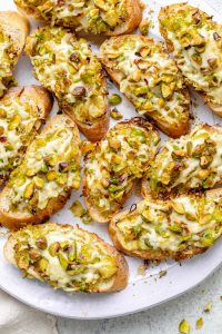 White Cheddar Brussels Sprouts Crostini