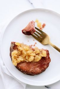 Slow Cooker Pineapple Glazed Ham Recipe (Favorite Sunday Dinner)
