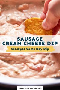 Crockpot Sausage Cream Cheese Dip