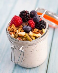 Overnight Oats with Berries & Nuts Recipe • Steamy Kitchen Recipes Giveaways