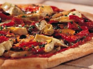 Cheeseless Pizza Recipe | Cookstr.com