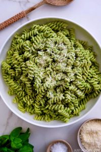 Broccoli Pesto Pasta – Just a Taste