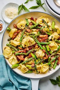 Brown Butter Bacon Tortellini – Two Peas & Their Pod