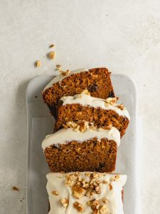 Carrot Cake Loaf {Cream Cheese Frosting}