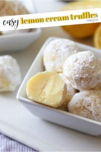 Lemon Cream Truffles – Cookies and Cups